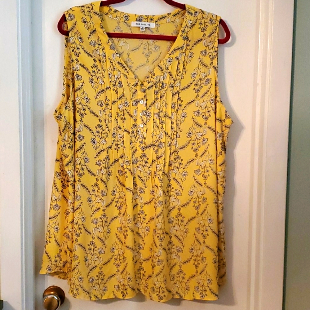 Plus size sleeveless top